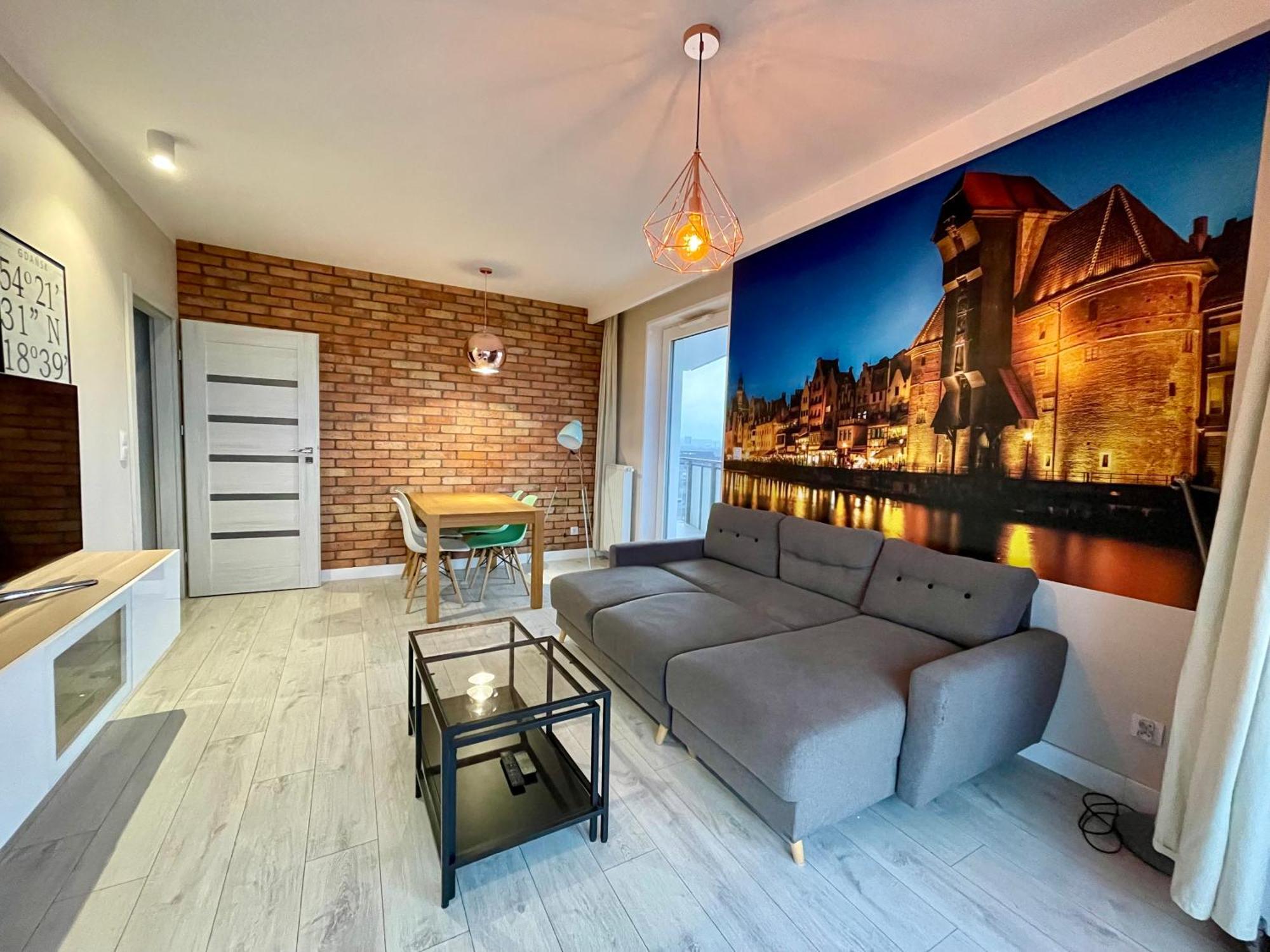 Bastion Walowa - Luxury Apartment With Beautiful View 格但斯克 外观 照片