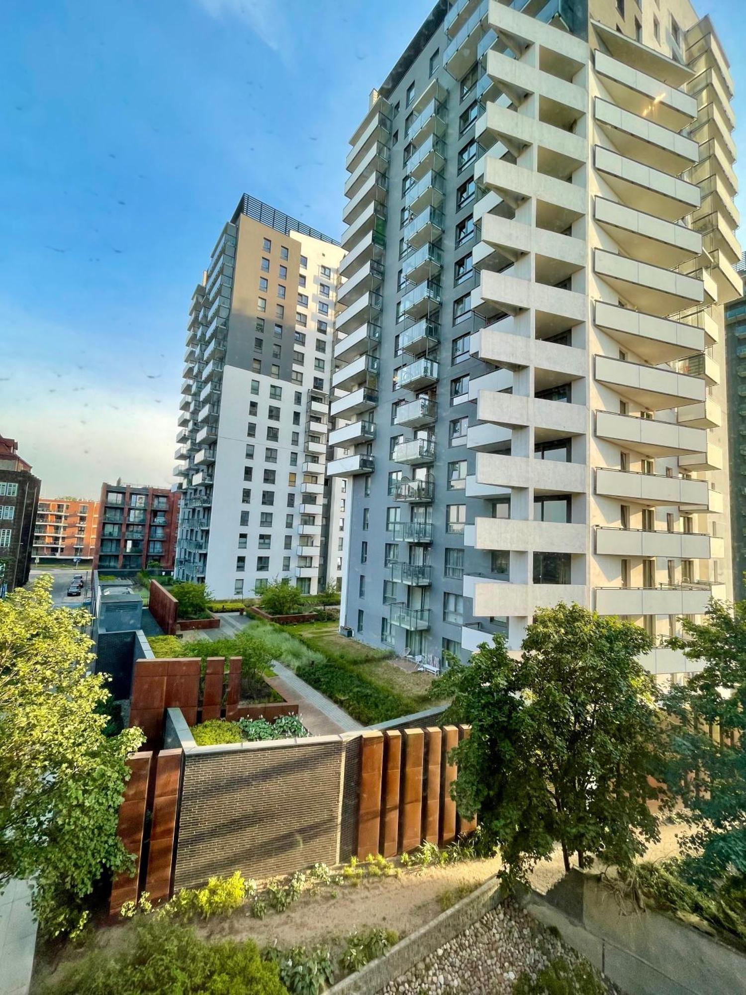 Bastion Walowa - Luxury Apartment With Beautiful View 格但斯克 外观 照片